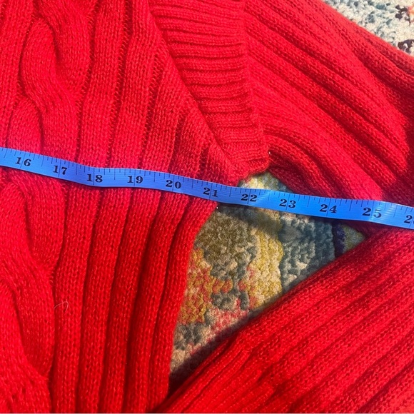 Women's Time and Tru High-Neck Sweater Red L 12-14 - Picture 3 of 5